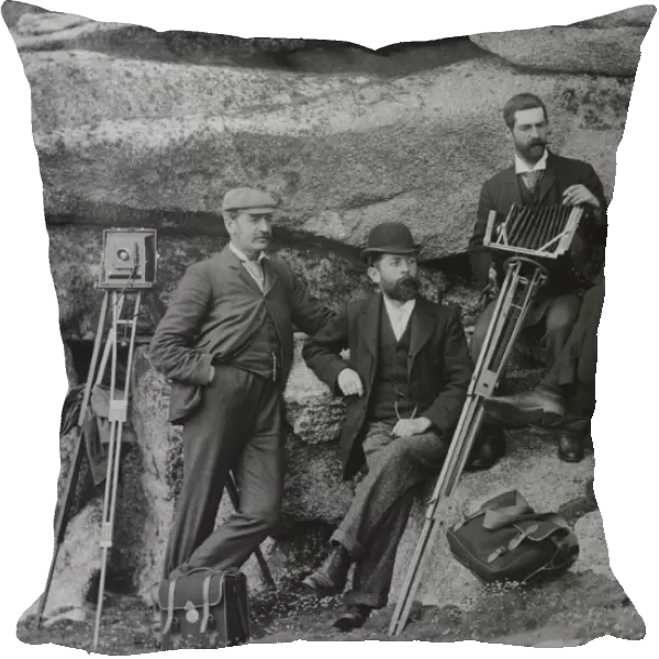 Group of Cornish photographers, probably at St Marys, Isles of Scilly, Cornwall. 16th May-23rd May 1896