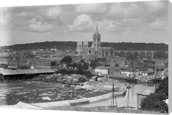 View of the Cathedral, Truro, Cornwall. After 1910
