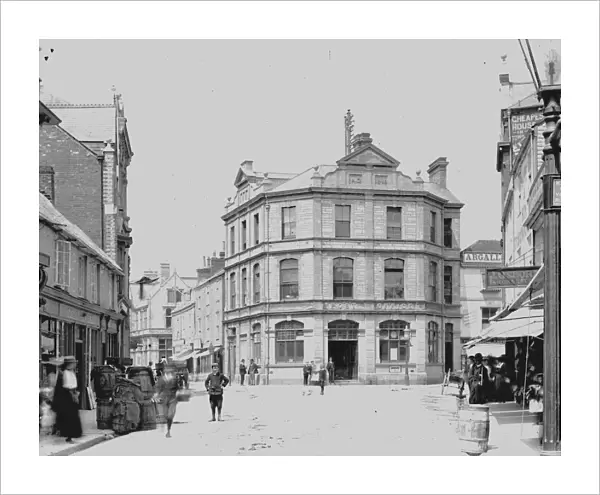 Silvanus Trevails post office, High Cross, Truro, Cornwall. Early 1900s