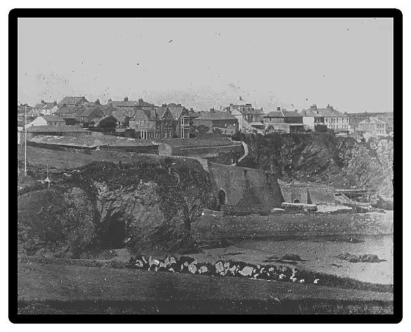 Rose pilchard cellar, Newquay, Cornwall. Before 1886