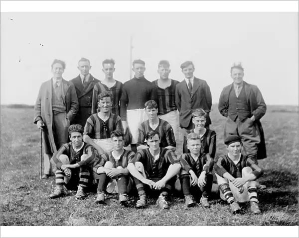 Football team, Probus, Cornwall. Around 1930