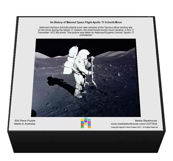 Us-History of Manned Space Flight-Apollo 17-Schmitt-Moon