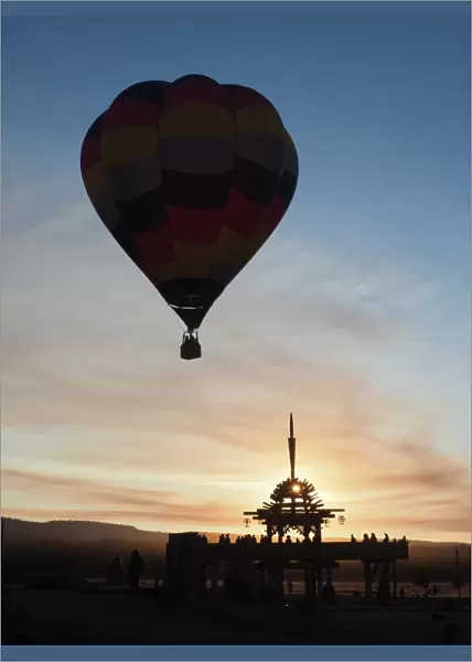 Hot Air Balloon above the Solar Temple