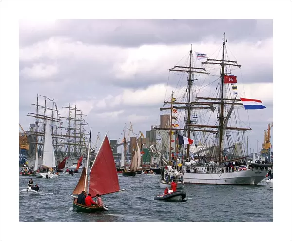 MER-FETE. A general view of the sailing ships