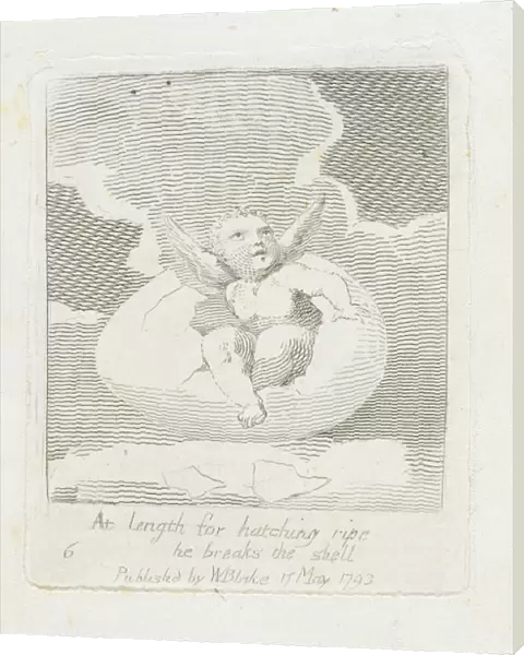 At Length for Hatching Ripe He Breaks the Shell, plate 8 from For Children