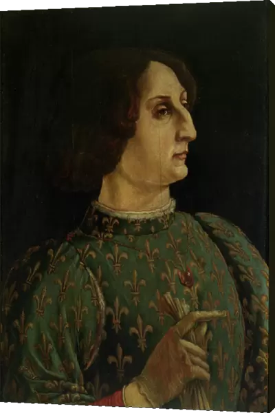 Portrait of Galeazzo Mario Sforza (1444-76) c. 1471 (tempera on panel) (see also 50366)