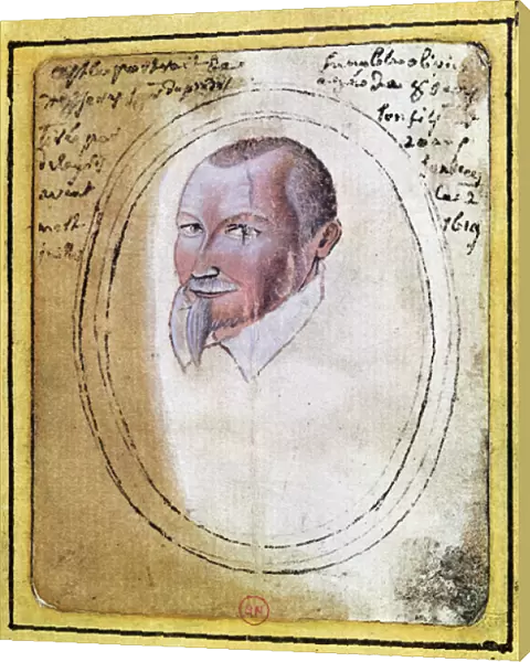 Portrait of Olivier de Serres (1539-1619) (w  /  c on paper)