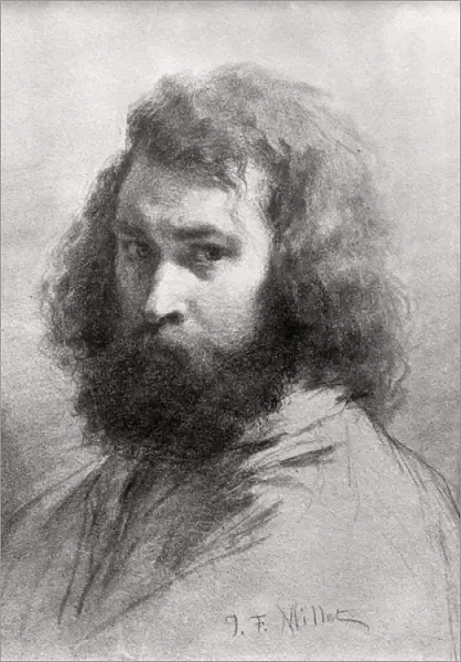 Self Portrait, c. 1845-46 (charcoal and pencil on paper) (b  /  w photo)