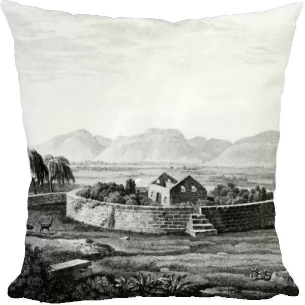 Peruvian Monument of Canar (engraving)