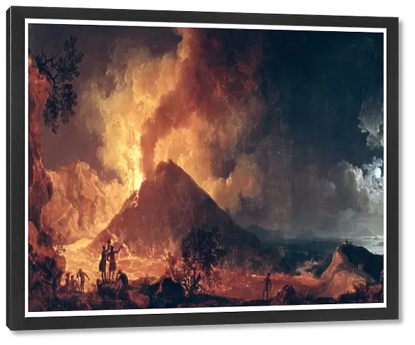 The Eruption of Mount Vesuvius in 1771 (oil on canvas)