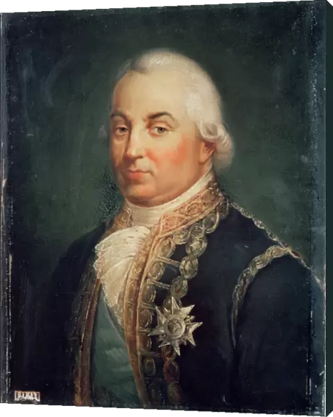 Pierre de Suffren-Saint-Tropez (1729-88) Vice Admiral of France, 1835 (oil on canvas)
