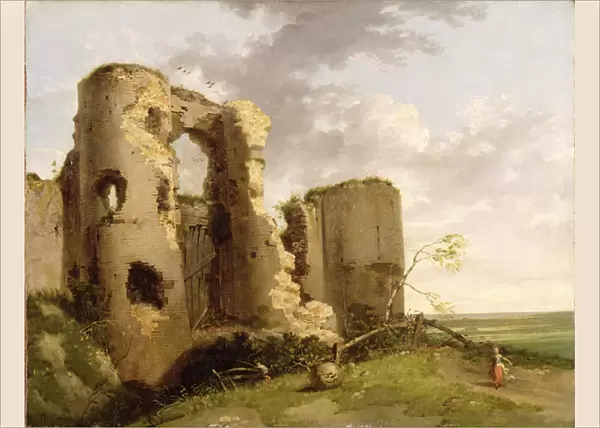 View of the West Gate of Pevensey Castle, Sussex, c. 1774 (oil on canvas)