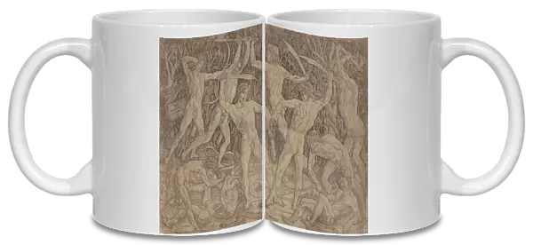 Battle of Ten Naked Men, 1465 (engraving)