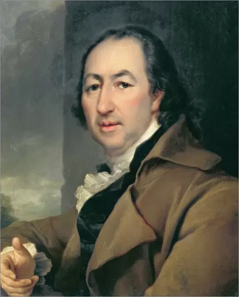 Portrait of the Russian author Nikolai Ivanovich Novikov, 1797 (1744-1818)