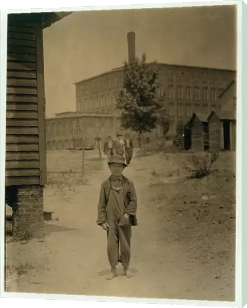 12 year old Eddie Norton, makes about 40 cents a day as a sweeper at Saxon Mill, Spartanburg