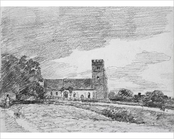 Feering Church, 1814 (pencil on paper)