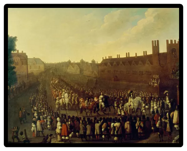 The Restoration of Charles II (1630-85) at Whitehall on 29 May 1660, c