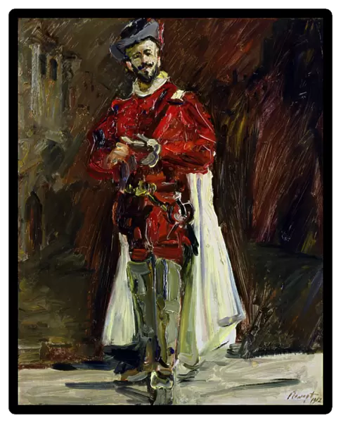 Francisco D Andrade (1859-1921) as Don Giovanni, 1912 (oil on panel)