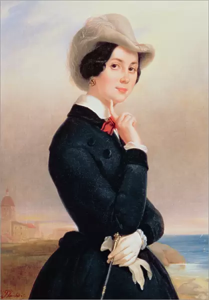 Portrait of Vera Samoilova, 1840s (oil on canvas)
