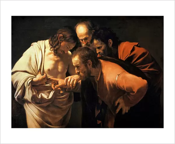 The Incredulity of St. Thomas, 1602-03 (oil on canvas)