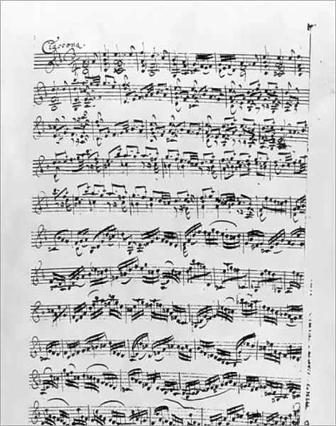 Copy of Partita in D Minor for Violin by Johann Sebastian Bach (1685-1750)