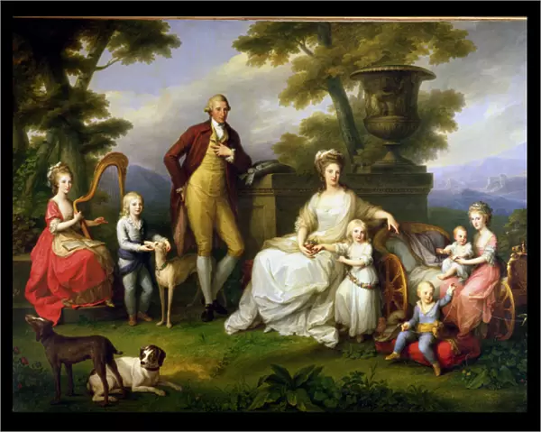 Ferdinand IV (1751-1825) King of Naples, and his Family (oil on canvas)
