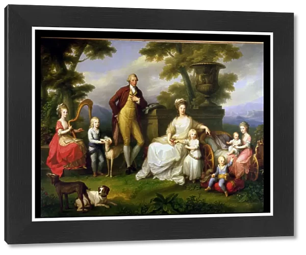 Ferdinand IV (1751-1825) King of Naples, and his Family (oil on canvas)