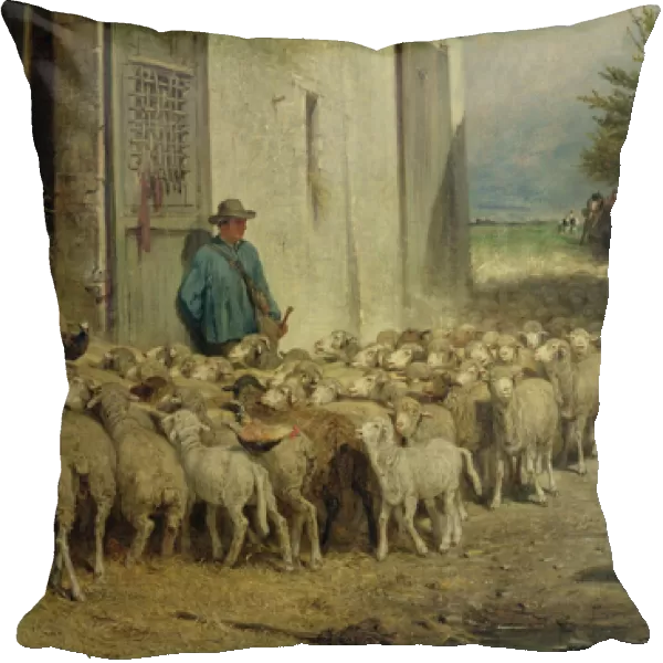 Return to the Sheepfold, 1860 (oil on canvas)