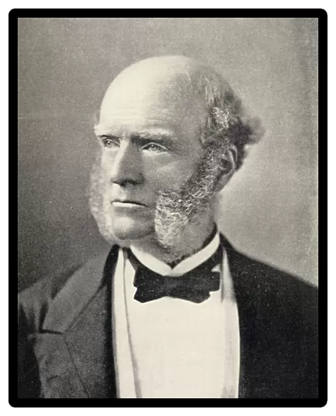 Portrait of Thomas Hughes (1822-96) (litho)