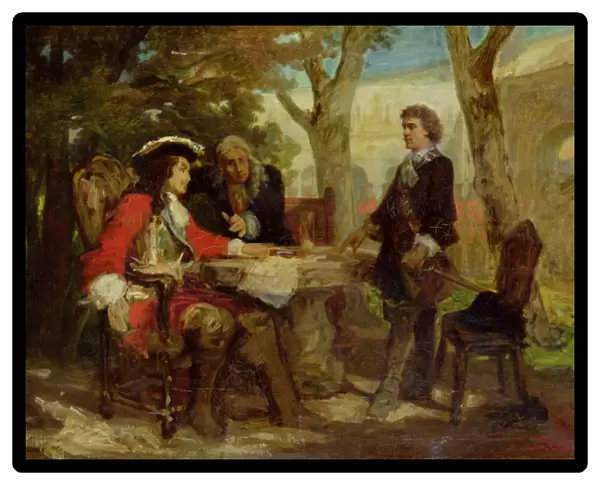 Meeting between Jean Cavalier (1681-1740) and Claude Louis Hector (1653-1734) Duke of Villars