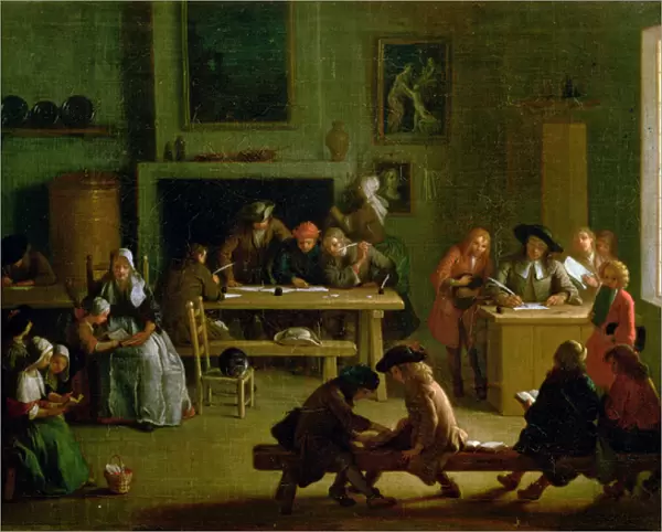 Interior of a Schoolroom (oil on canvas)
