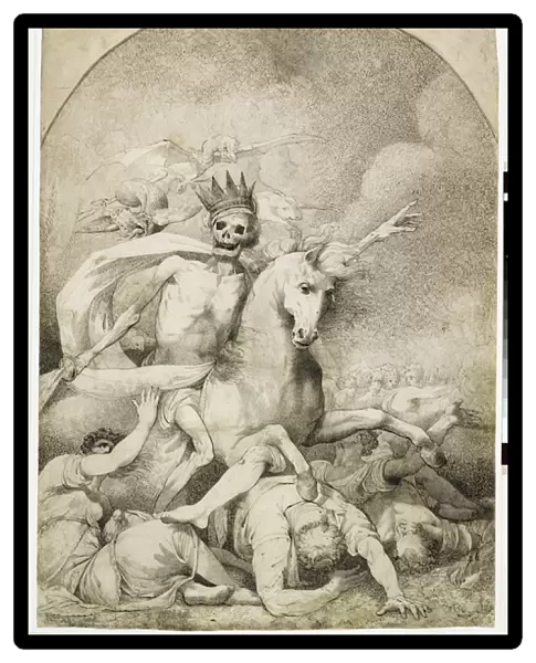Death on a Pale Horse, c. 1775 (pen and black ink on wove paper)