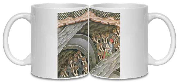 Ms 2017 f. 245 Dantes Inferno with a commentary by Guiniforte delli Bargigi (vellum), ca