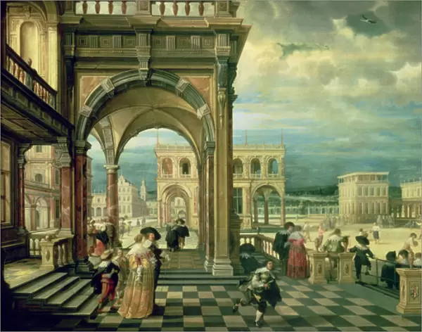 Italian Palace, 1623 (oil on copper)
