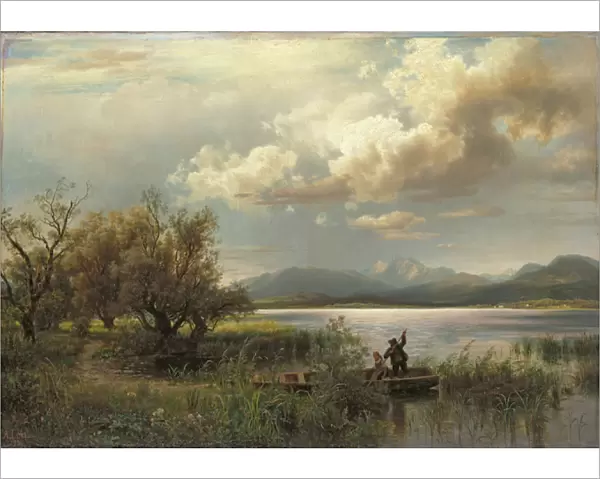 Bayern Landscape, 1856 (oil on canvas)