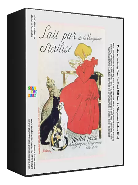 Poster advertising Pure Sterilised Milk from La Vingeanne (colour litho)