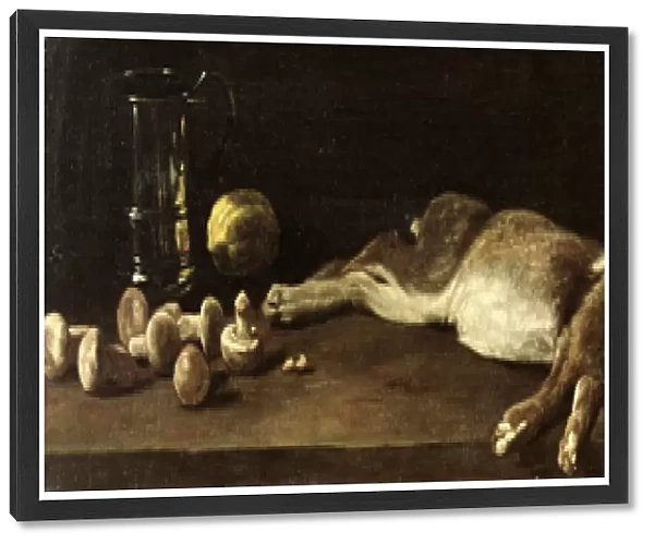 Still Life with a Hare, 1863 (oil on canvas)