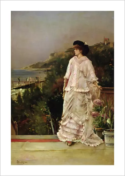 Woman on a Terrace, 1882 (oil on canvas)