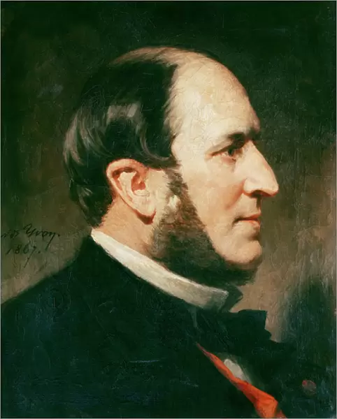 Baron Georges Eugene Haussmann (1809-91) 1867 (oil on canvas)