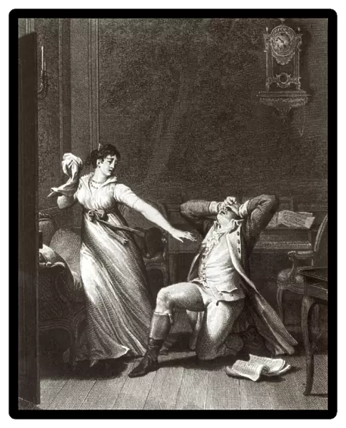 Illustration from The Sorrows of Werther by Johann Wolfgang Goethe (1749-1832)