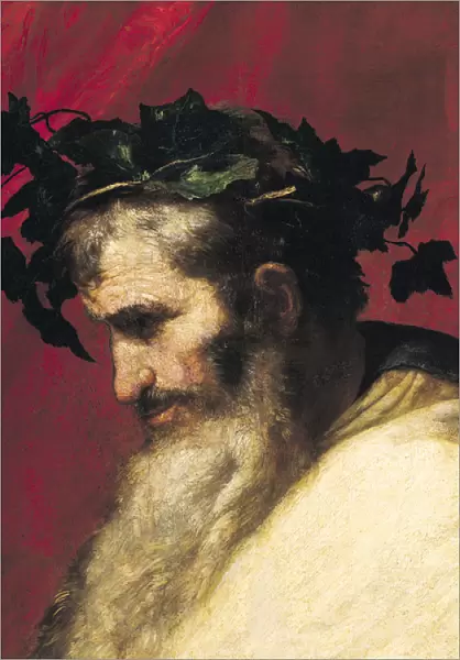 Head of an Old Man, fragment from the Triumph of Bacchus (oil on canvas)