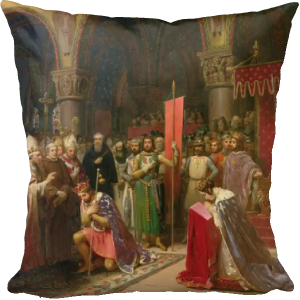 Louis VII (c. 1120-1180) the Young, King of France Taking the Banner in St. Denis in 1147