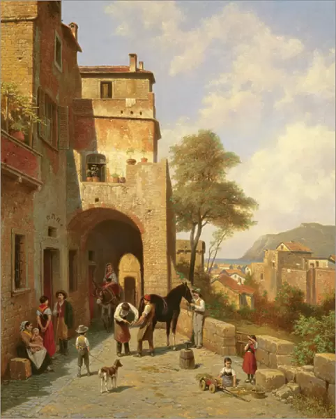 View of Spottorno on the Mediterranean Coast, 19th century