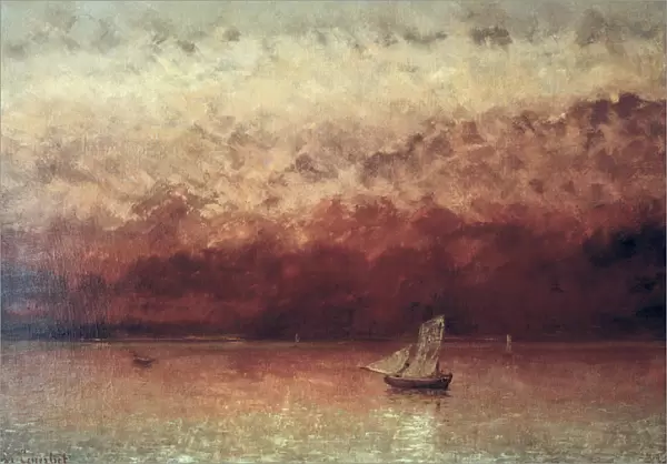 Lake Leman with Setting Sun, c. 1876 (oil on canvas)
