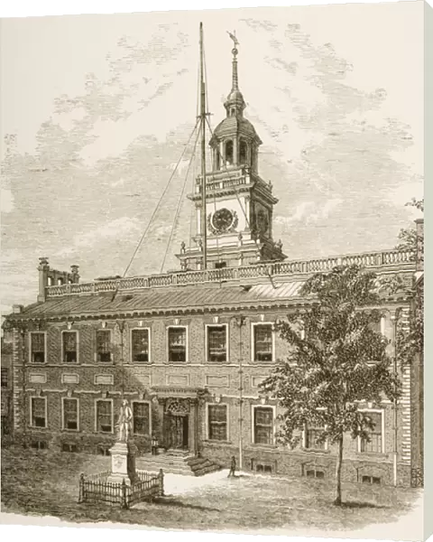 County Court House or, Independence Hall, Philadelphia Pennsylvania, c. 1880 (litho)