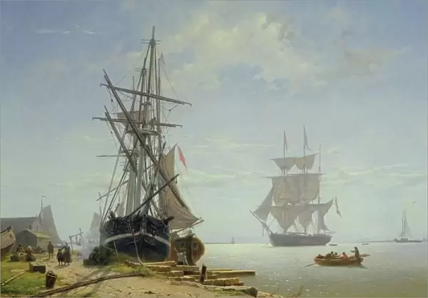 Ships in a Dutch Estuary, 19th century