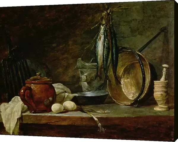 Still life: Fast Day Menu, 1731 (oil on copper)