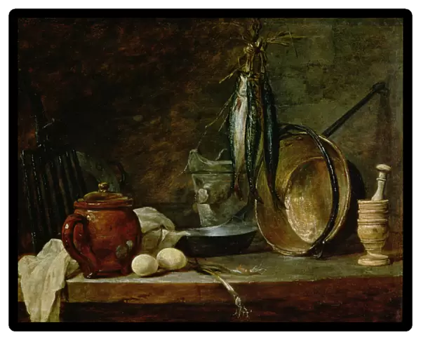 Still life: Fast Day Menu, 1731 (oil on copper)