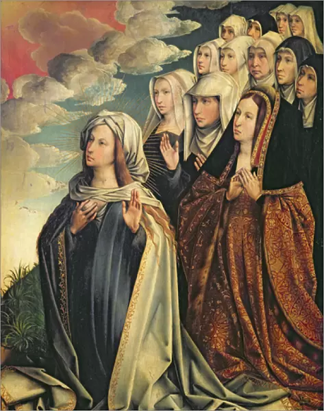 Mary the Mediator with Joanna the Mad (1479-1555) and her entourage, right hand panel