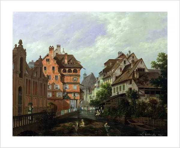 Rue des Tanneurs, Colmar, 1875 (oil on canvas)